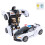Transforming Car Toy Dual Inertia - White/Black 2