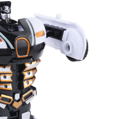 Transforming Car Toy Dual Inertia - White/Black 2