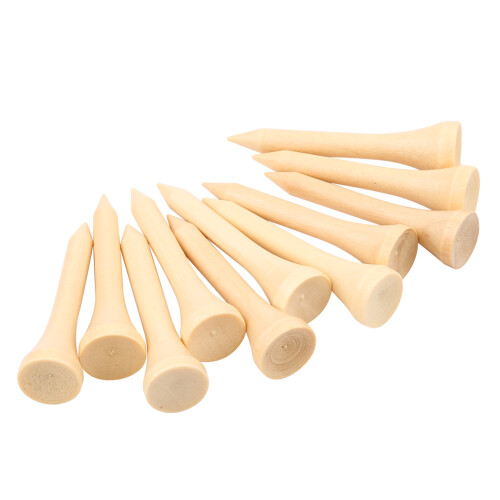 Eco-Friendly Wooden Golf Tees 100pcs 4.2cm Adjustable Height 1