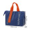 (Blue) Insulated Lunch Bag with Foil Lining, Large Capacity 3