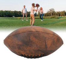 Football Size 9 Rugby Ball PU Durable Vintage Design Comfortable Grip for Game