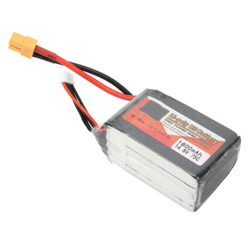 Μπαταρία μεγάλης διάρκειας λειτουργίας 14.8V1800mAh4S75C XT60Plug υψηλής εκφόρτισης RC πηγή 2