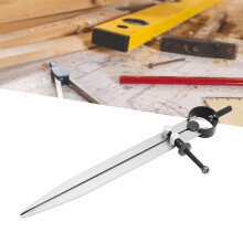 Verstellbarer Flügel-Quermaßstab 200mm aus Kohlenstoffstahl für Leder & Holz