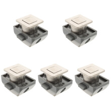5Stk Silberne Push Button Riegel Zinklegierung Für Schranktüren