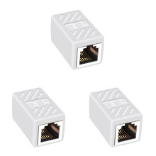 15Stk Weißer Rj45 Ethernet Adapter Cat5e Cat6 Kupplung