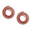 2Pièces Moulure D'angle Quart Flexible PVC Autocollante Marron 7