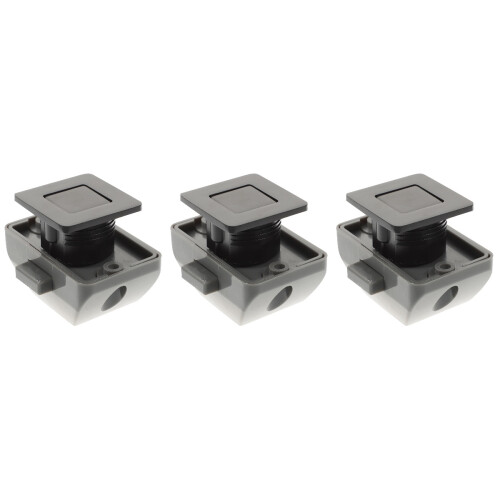 3Stk Schrank-Türfangverschluss Keyless Kunststoff 2