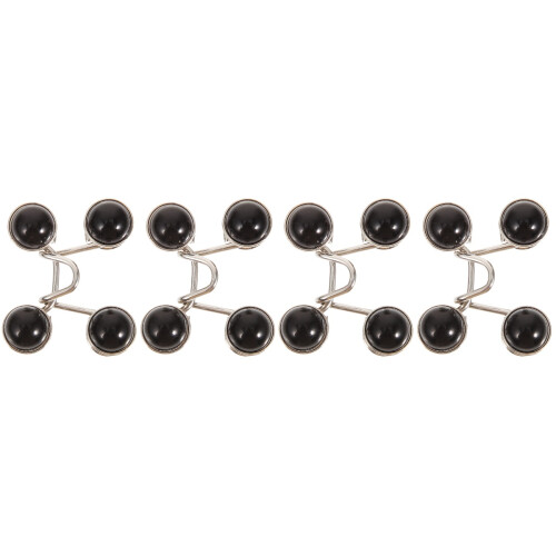 4Stk Verstellbare Taillenclips Legierung, Schwarz