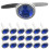 200Stk Blaue -Brads Eisen DIY Und Papierarbeiten 2