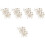 10Stk Schuhclips Beige Mit Schmuck Für Damenschuhe 5