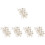 10Stk Schuhclips Beige Mit Schmuck Für Damenschuhe 6