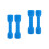 4Stk Kinder Trainingshanteln ABS Blau, Handlich Und Sicher 5