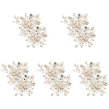10Stk Schuhclips Beige Mit Schmuck Für Damenschuhe