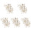 10Stk Schuhclips Beige Mit Schmuck Für Damenschuhe 1