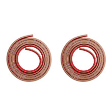 2Pièces Moulure D'angle Quart Flexible PVC Autocollante Marron