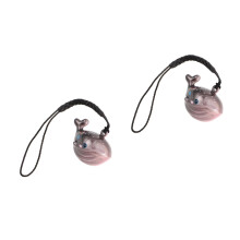2Stk Schwarze Kupfer Wal Handy Charm Anhänger