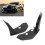 Pair Front Bumper Spoiler Black Mustang GT500 1