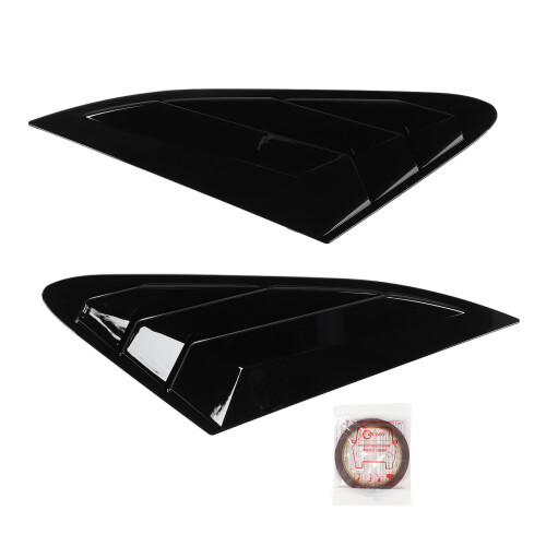 2PCS Rear Side Window Louver Gloss Black 2020-24K5 1