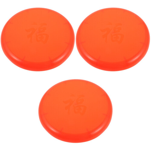 3Stk Sitzkissen Hocker Orange Robust 2
