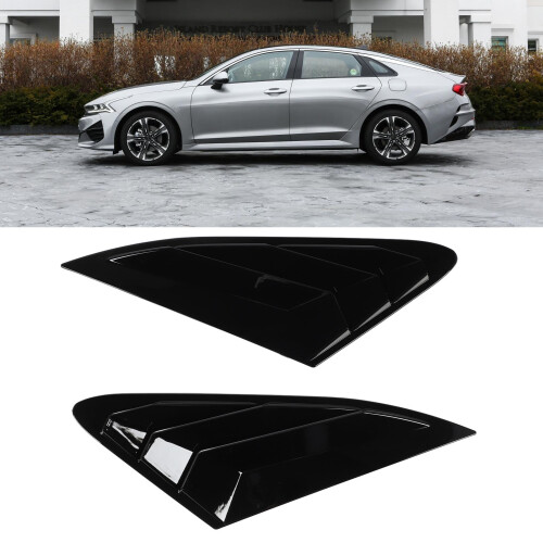 2PCS Rear Side Window Louver Gloss Black 2020-24K5 2