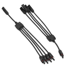 Heavy Duty Solar Connector Y Branch 1 to 4 Waterproof Splitter for Outdoor Use