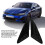 2PCS Rear Side Window Louver Gloss Black 2020-24K5 4
