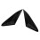 2PCS Rear Side Window Louver Gloss Black 2020-24K5 13