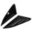 2PCS Rear Side Window Louver Gloss Black 2020-24K5 10