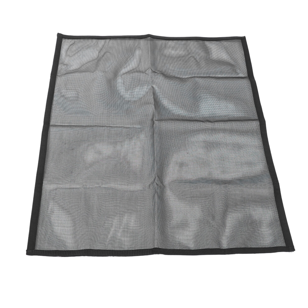 Fireplace Screen PVC Spark Guard Mesh Barrier 29x45 inches Black