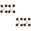 4Stk Verstellbare Taillenclips Legierung, Schwarz 7