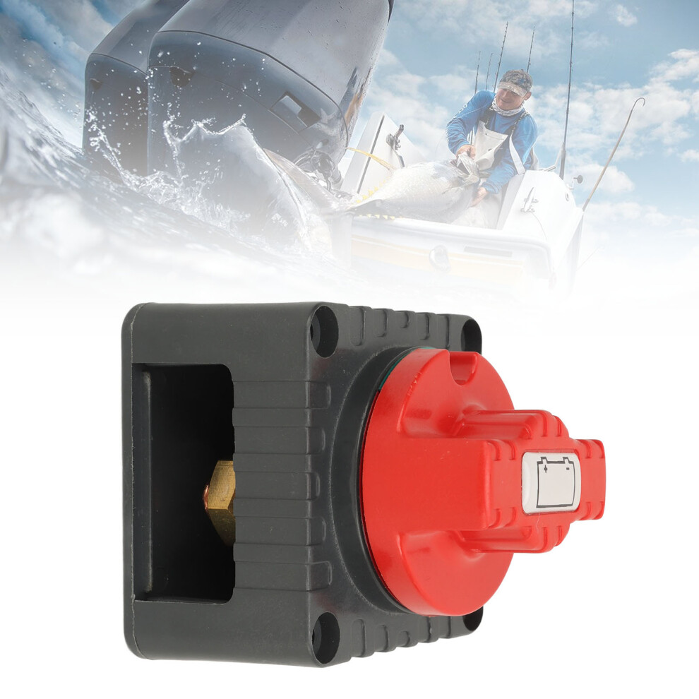 12-48V 300A Marine Battery Disconnect Switch Knob - Manual Rotary Grey 4991393380274