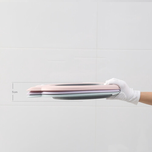 1Pièces Lavabo Pliable Rose Pour Bébé, Design Chat Adorable, Durable 1