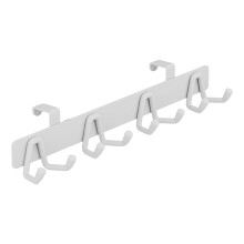 Stainless Steel Over The Door Hooks 8-Pack, Heavy Duty No-Drill Organizer for Kitchen, Bath, Closet – Compatible with Standard Doors
