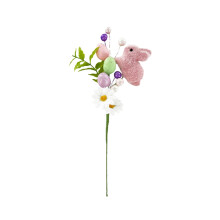 Artificial Easter Egg Picks Rabbit Flowers 1/5PCS