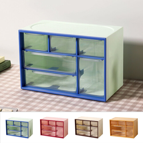 Plastic Drawer-Style Desktop Storage Box, Stackable & Multi-Compartment, Durable for Jewelry Office Supplies, Easy to Use
