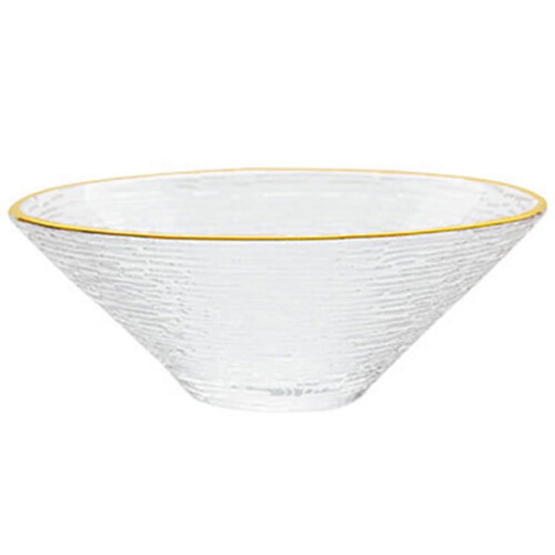 Glass Fruit Bowl Conical Shape 4.72 x 4.72 x 1.77 in