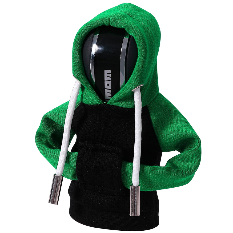 Car Gear Shift Hoodie Â Universal Knob Cover For Manual Shifter, Interior Accessory Green 9009879640233