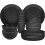 Dinnerware Set for 6 People, 18-Piece Black Lightweight 1