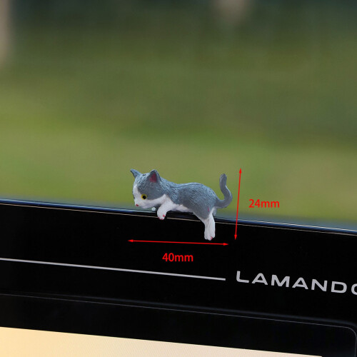 Mini Cat Car Dashboard Decor Figurine for Vehicle and Home