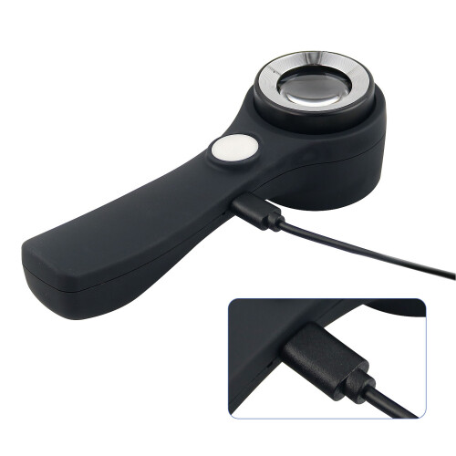 Handheld 60X Magnifier with Touch Light