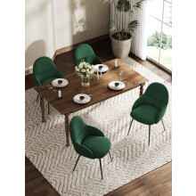(Green, Set of 2) Goeurvant Dining Chairs