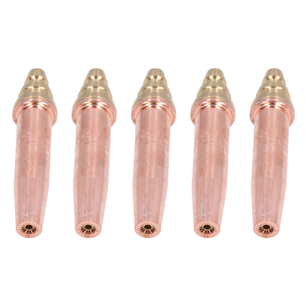 5Pcs Brass Copper Cutting Tips For Propane Gas Welding Nozzles G03-4# To 6# 5061387699442