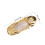 1Paire Chaussures De Ballet Dorées PU Talon Pour Danse 3