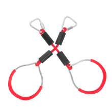 2Pièces Anneaux Enfants Rouge Anneaux Fitness Lisses Sans Accrocs