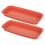 2Pièces Cache-Pots Plastique Rouge Rectangulaires Pour Jardin 11
