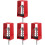 4Pcs Red Rubber Galvanized Steel Vibration Isolator for Machines 1