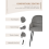 (Light Grey, Set of 2) Goeurvant Dining Chairs 11