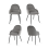 (Light Grey, Set of 4) Goeurvant Dining Chairs 3