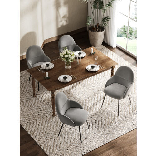 (Light Grey, Set of 2) Goeurvant Dining Chairs