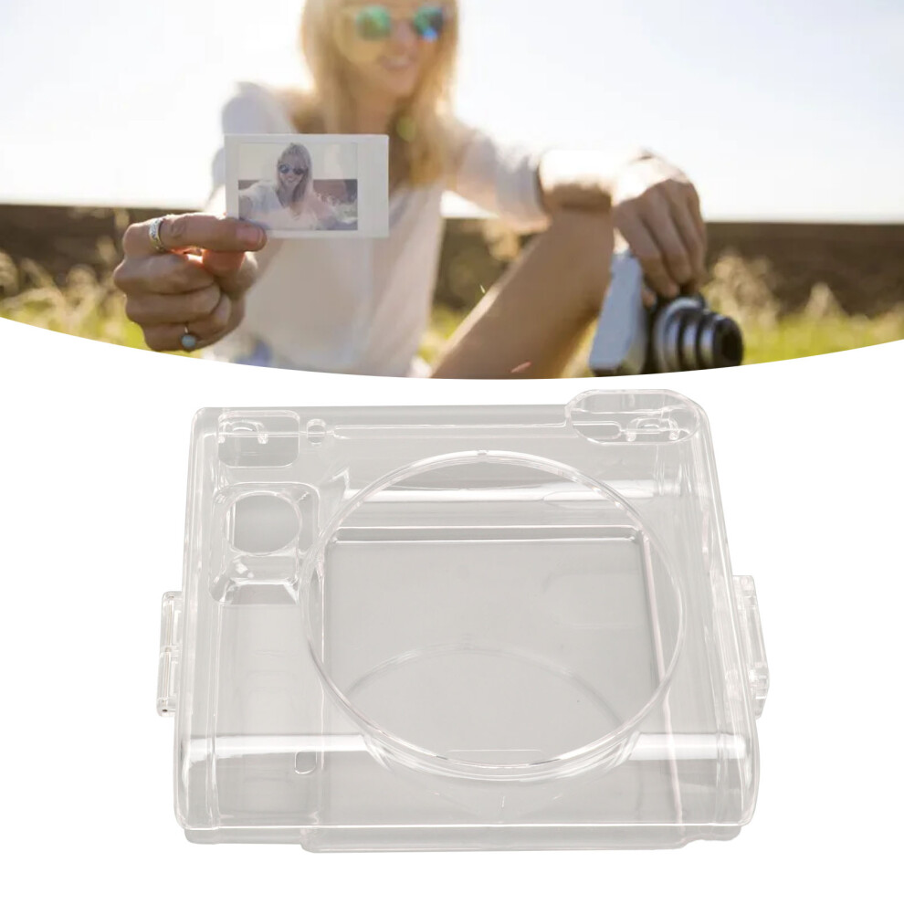 Clear Hard Shell Camera Case For Instax Square Sq40 With Detachable Strap 8471387699477
